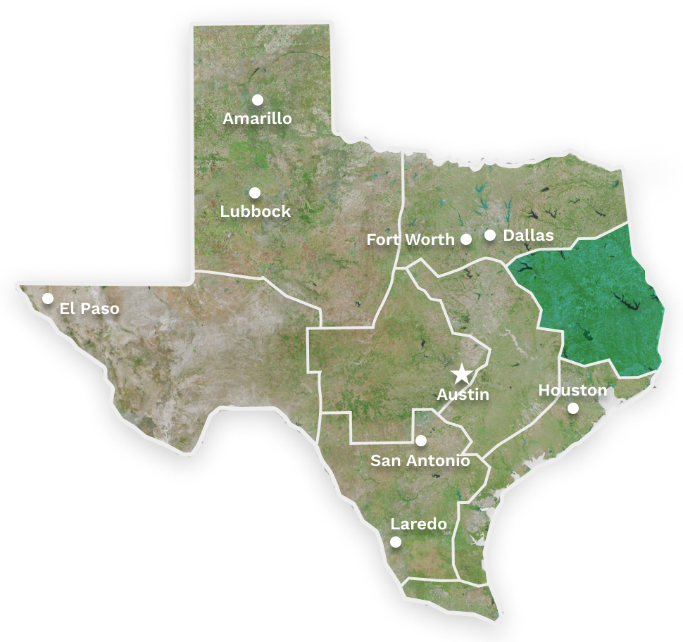 map of texas