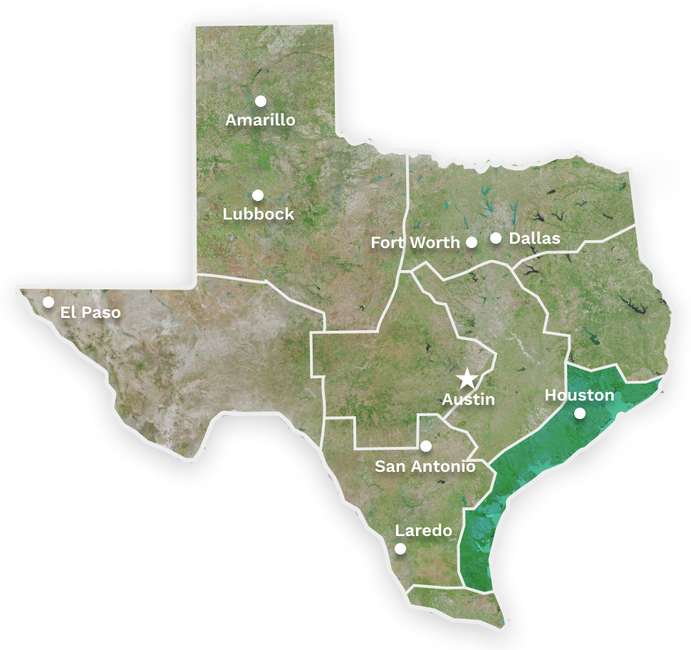 map of texas