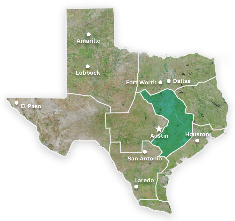 map of texas