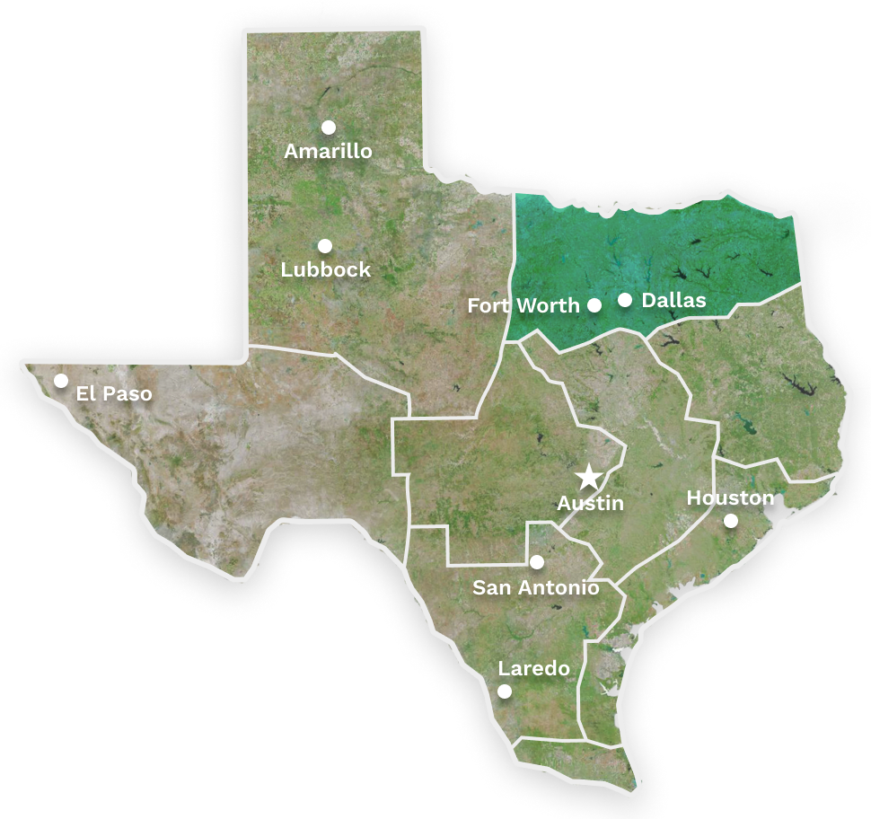 map of texas