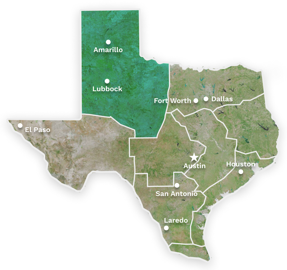 map of texas