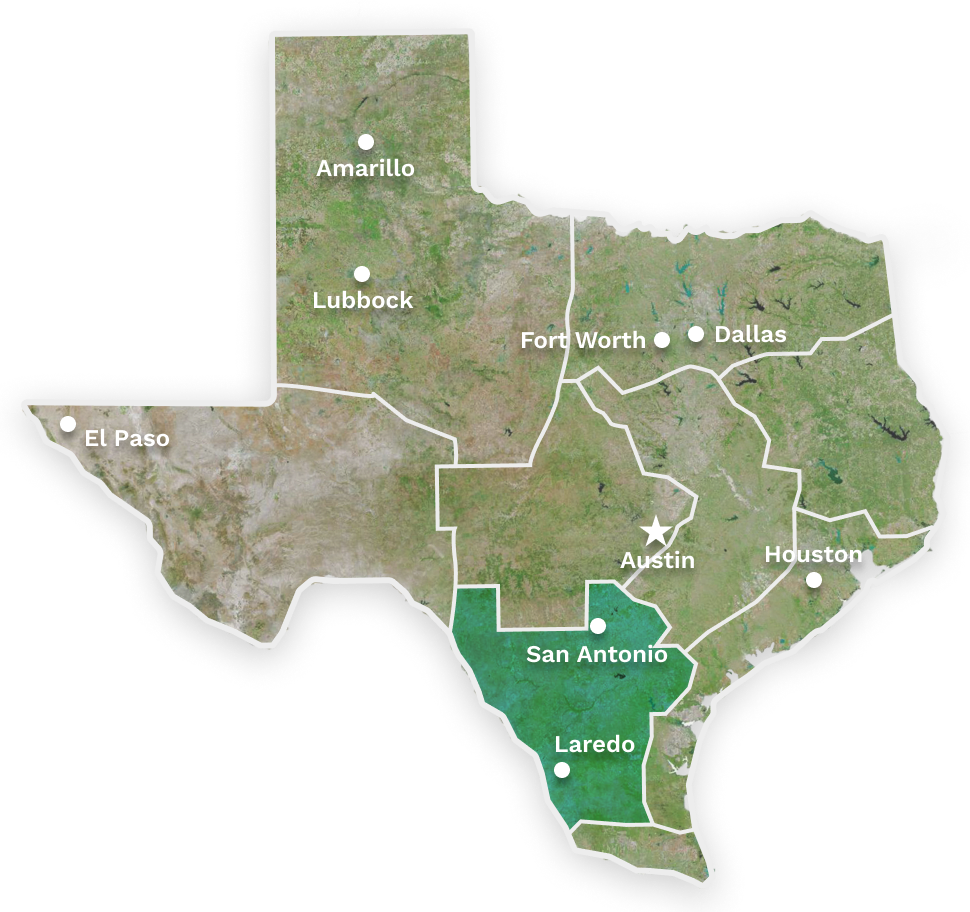 map of texas