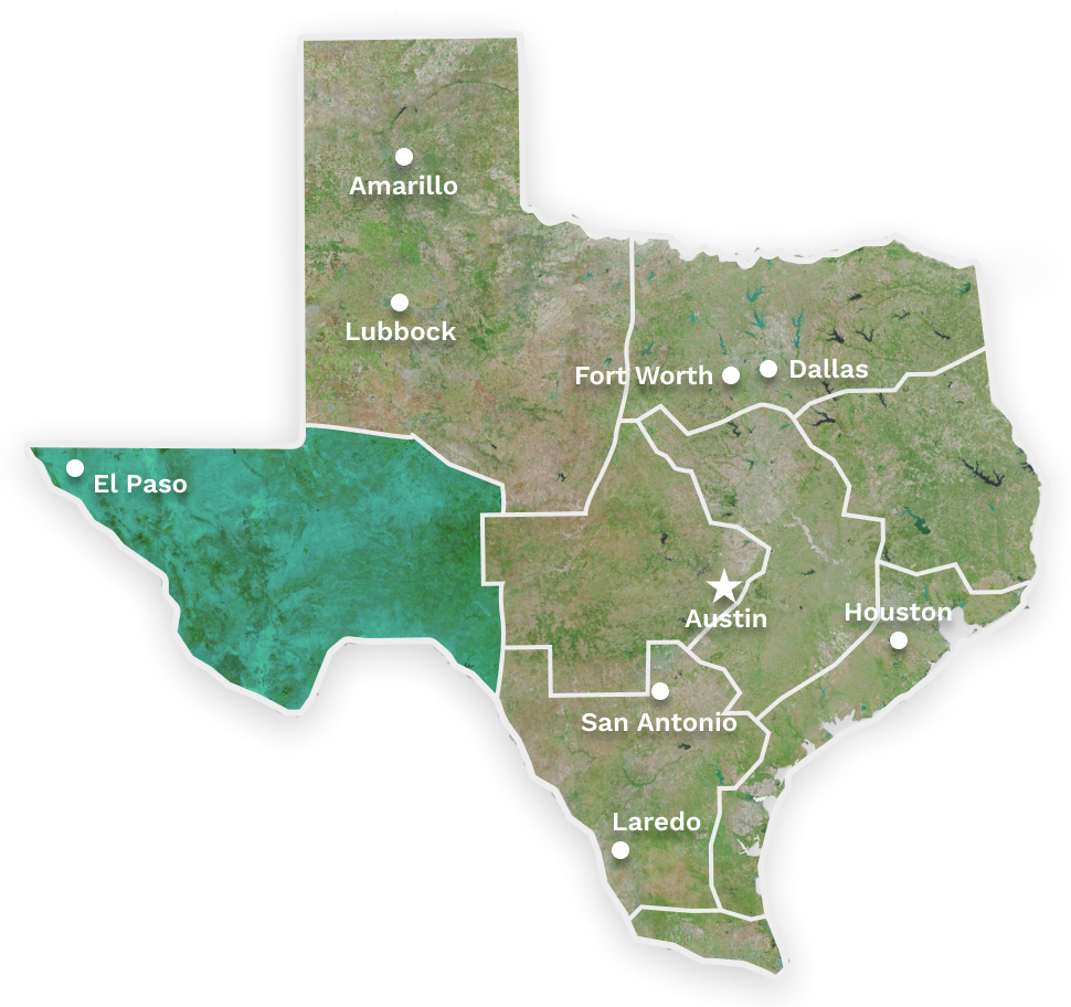 map of texas